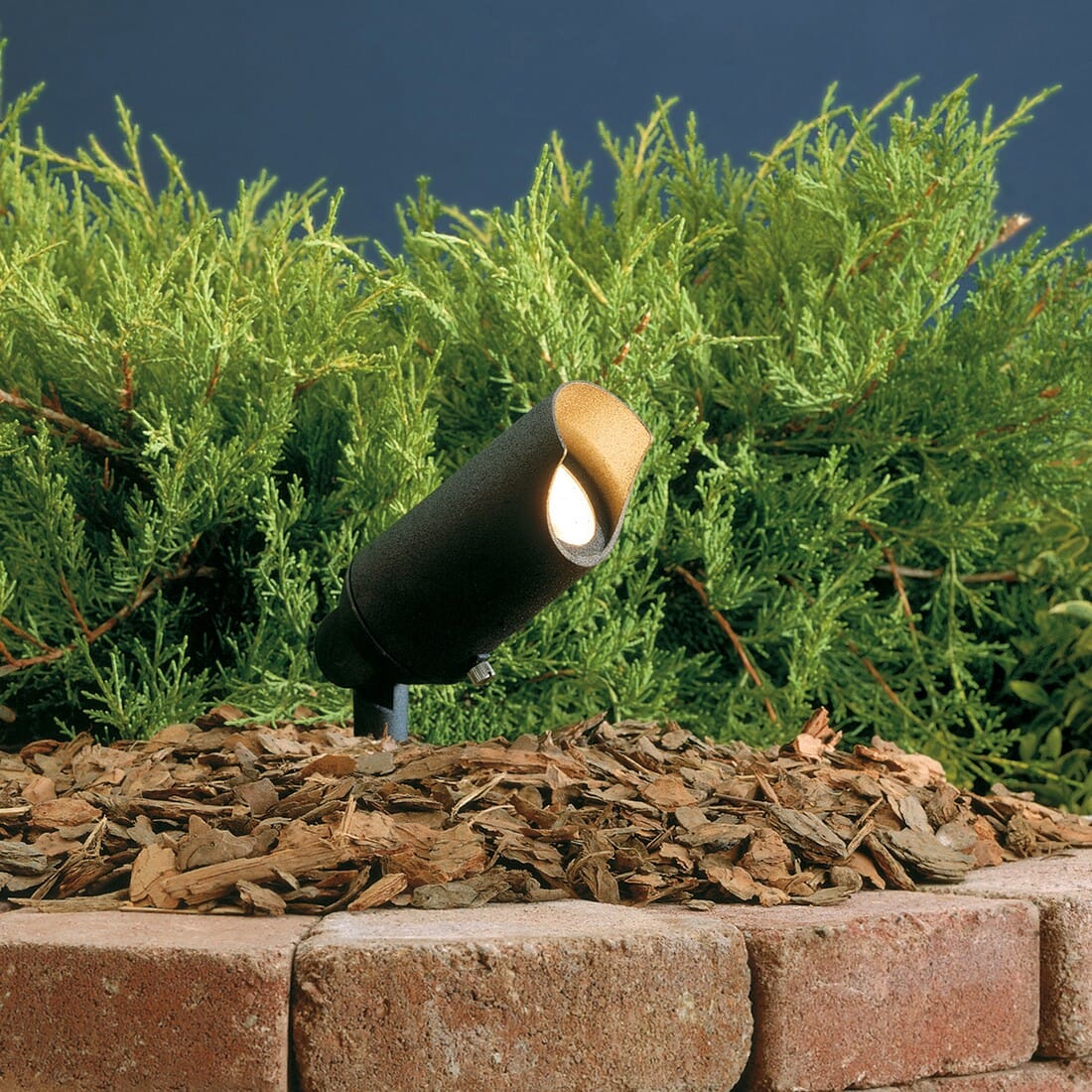 Kichler Landscape 6" 12V Accent in Textured Black