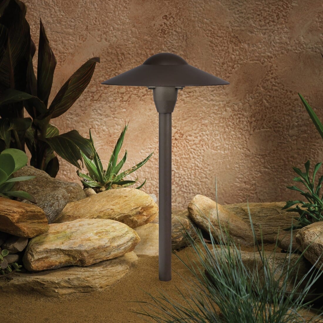 Kichler Landscape 15" 12V Path & Spread in Textured Architectural Bronze