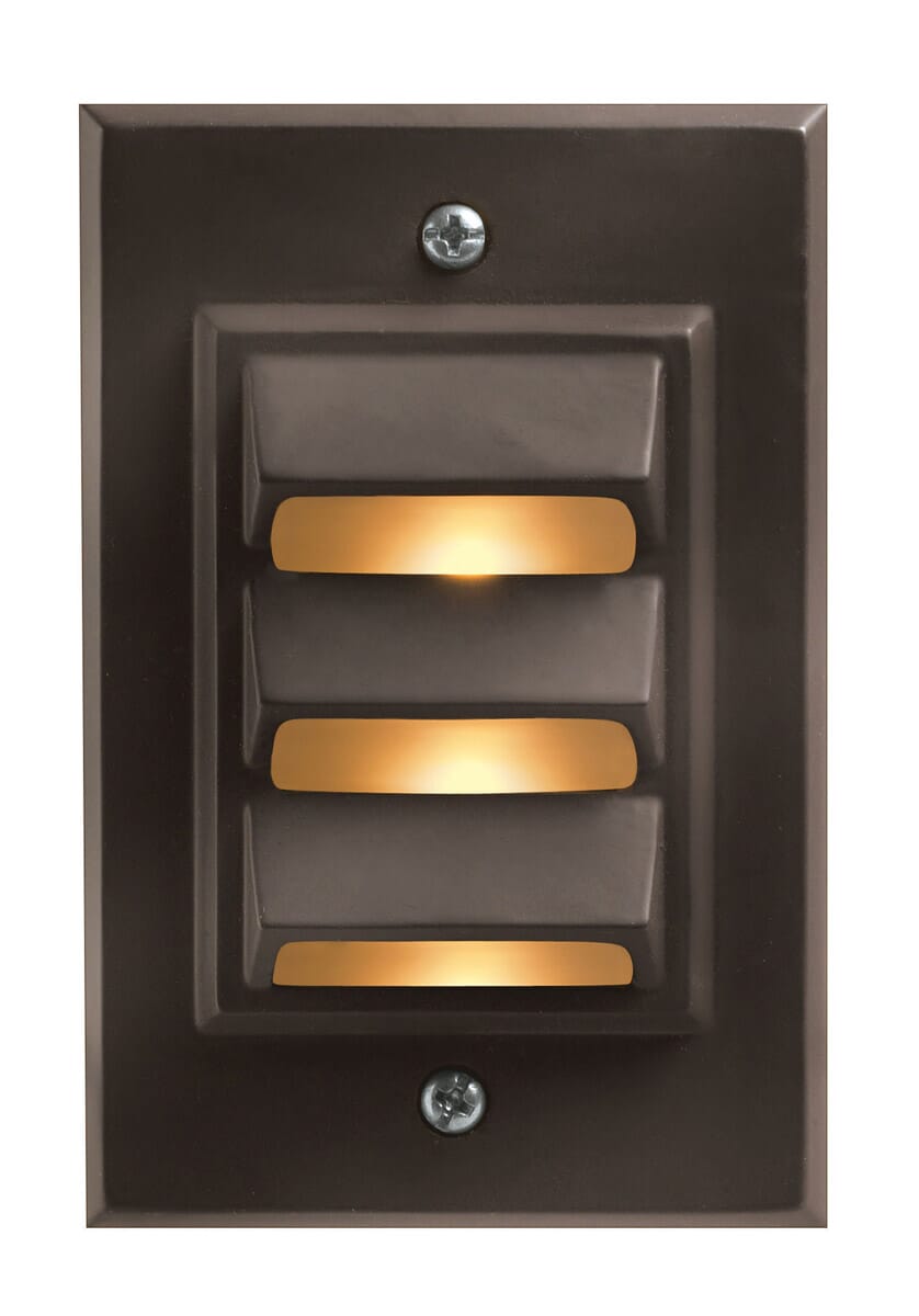 Hinkley 1-Light LED Outdoor Landscape Deck Vertical LED in Bronze