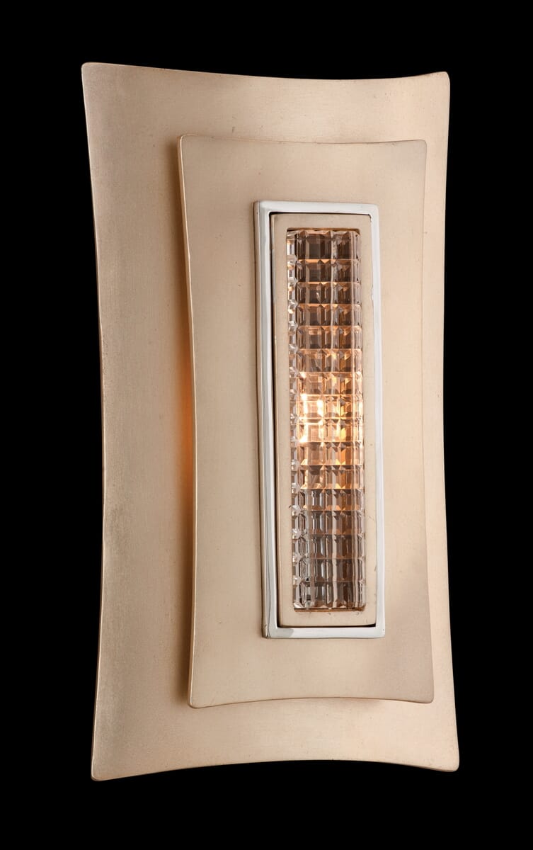 Corbett Muse Wall Sconce in Tranquility Silver Leaf