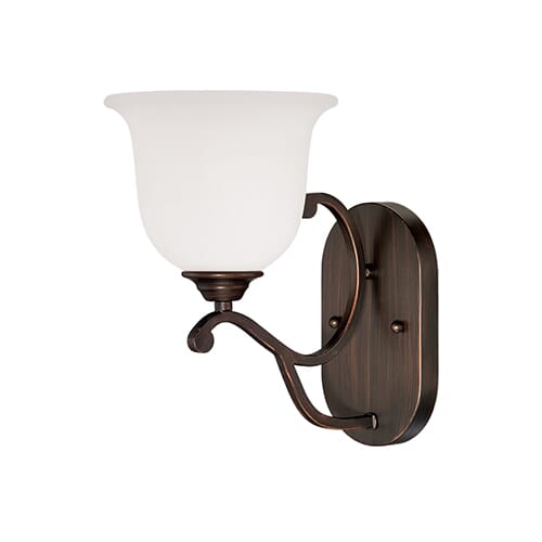 Millennium Lighting Courtney Lakes 1-Light Wall Sconce in Rubbed Bronze