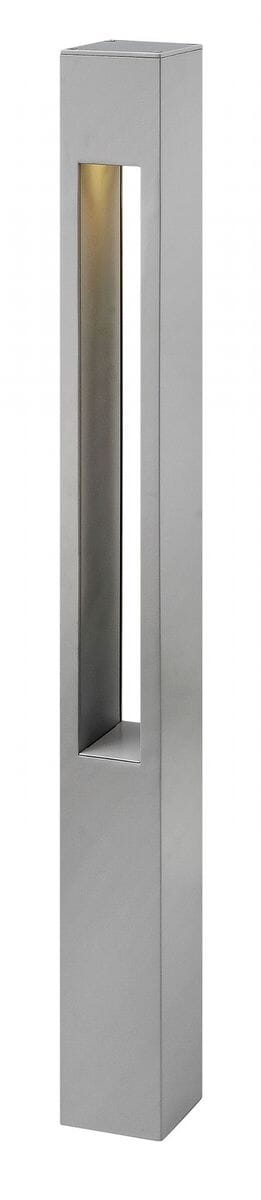 Hinkley Atlantis 1-Light LED Outdoor Landscape Bollard in Titanium