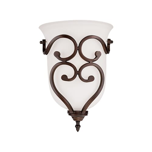 Millennium Lighting Courtney Lakes 1-Light Wall Sconce in Rubbed Bronze