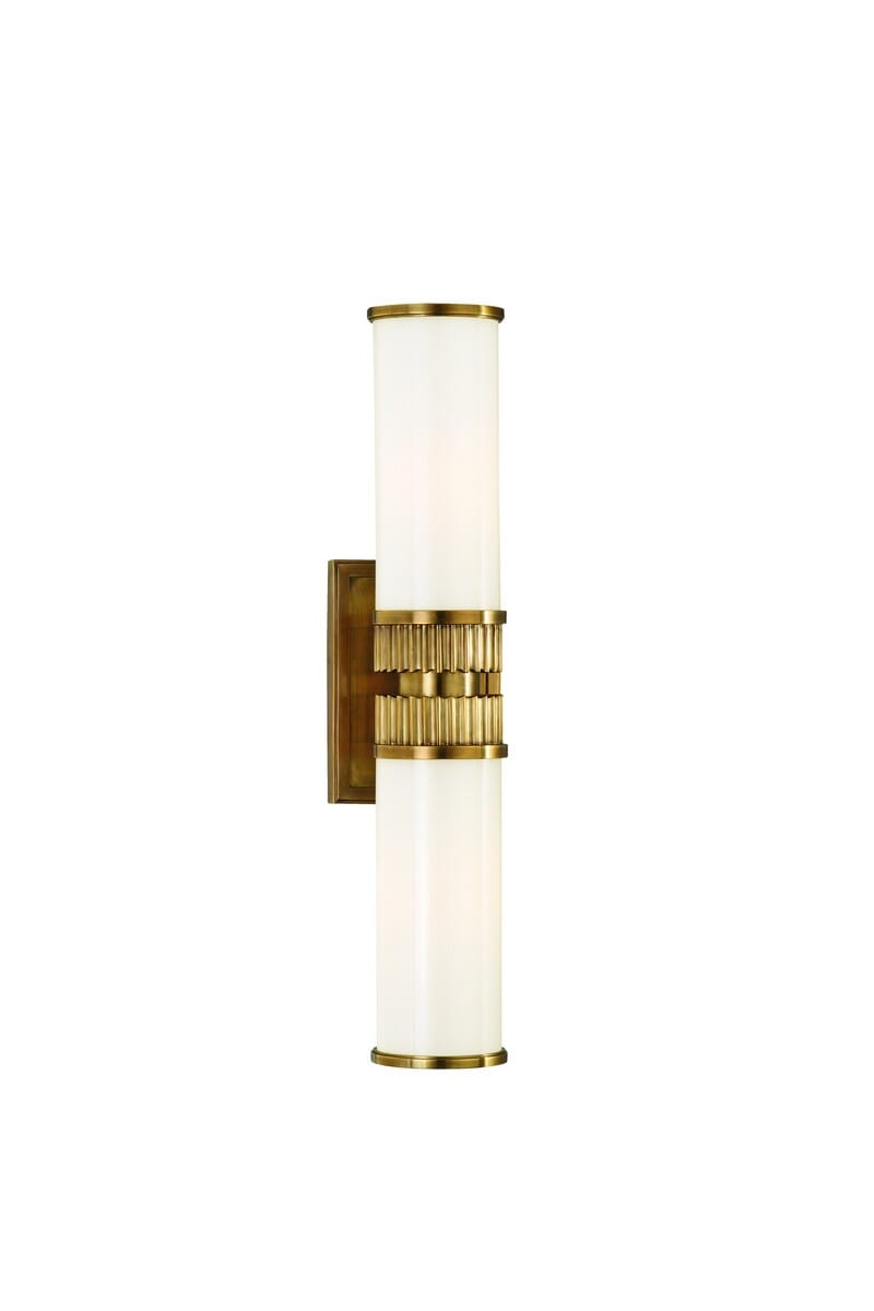 Hudson Valley Harper 2-Light 5" Bathroom Vanity Light in Aged Brass