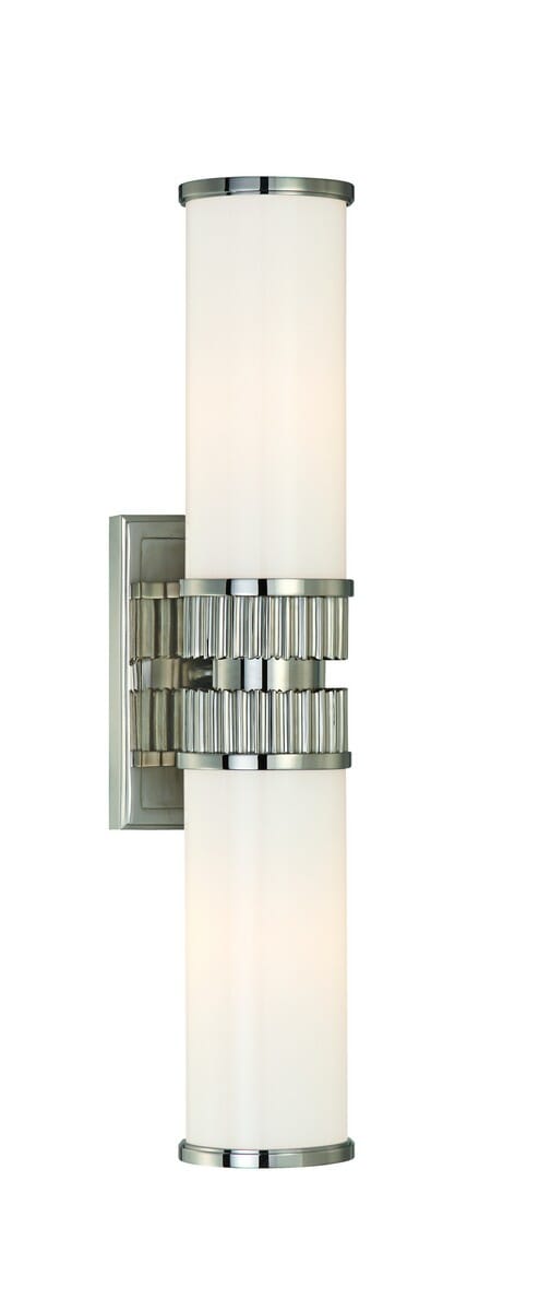 Hudson Valley Harper 2-Light 5" Bathroom Vanity Light in Polished Nickel