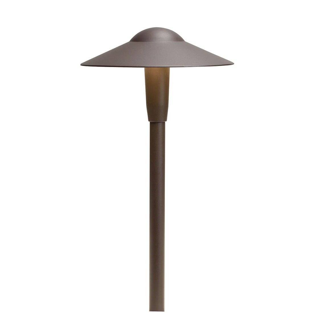Kichler 16" 2700K LED Dome Path in Textured Architectural Bronze