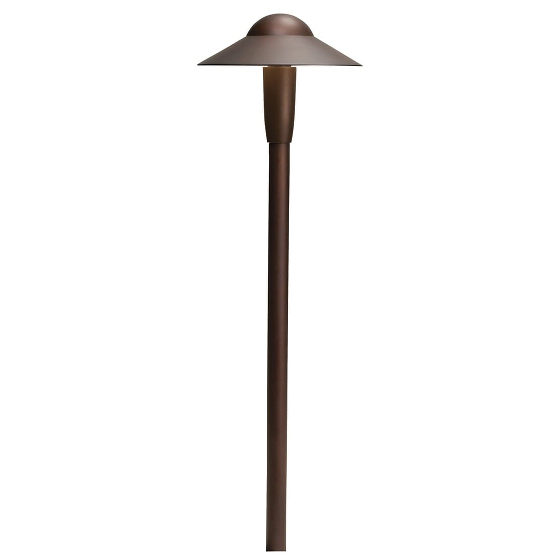 Kichler Landscape 2700K LED Dome Path in Textured Architectural Bronze