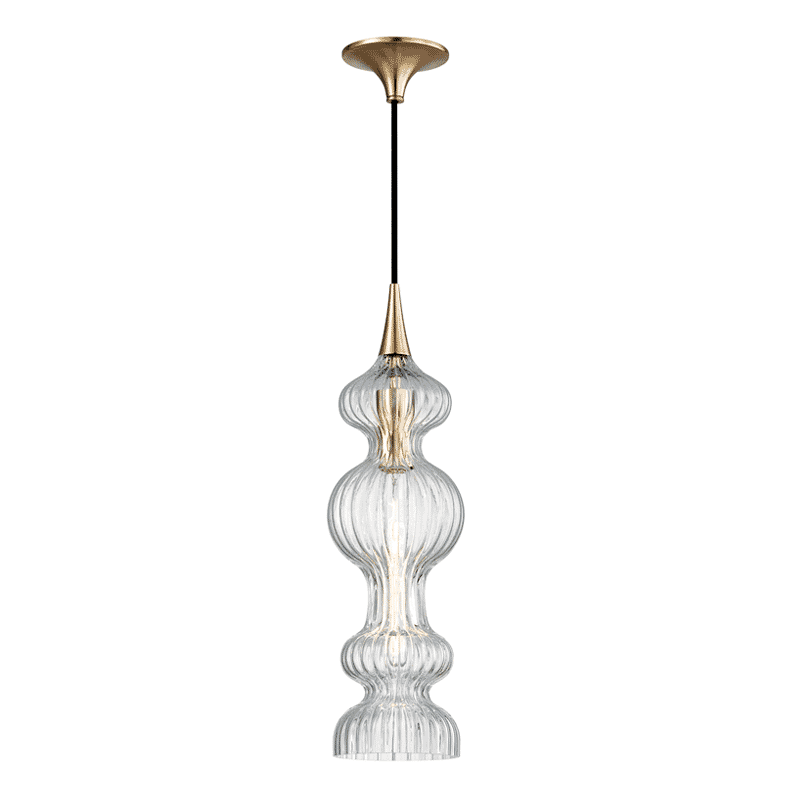 Hudson Valley Pomfret 21" Pendant Light in Aged Brass