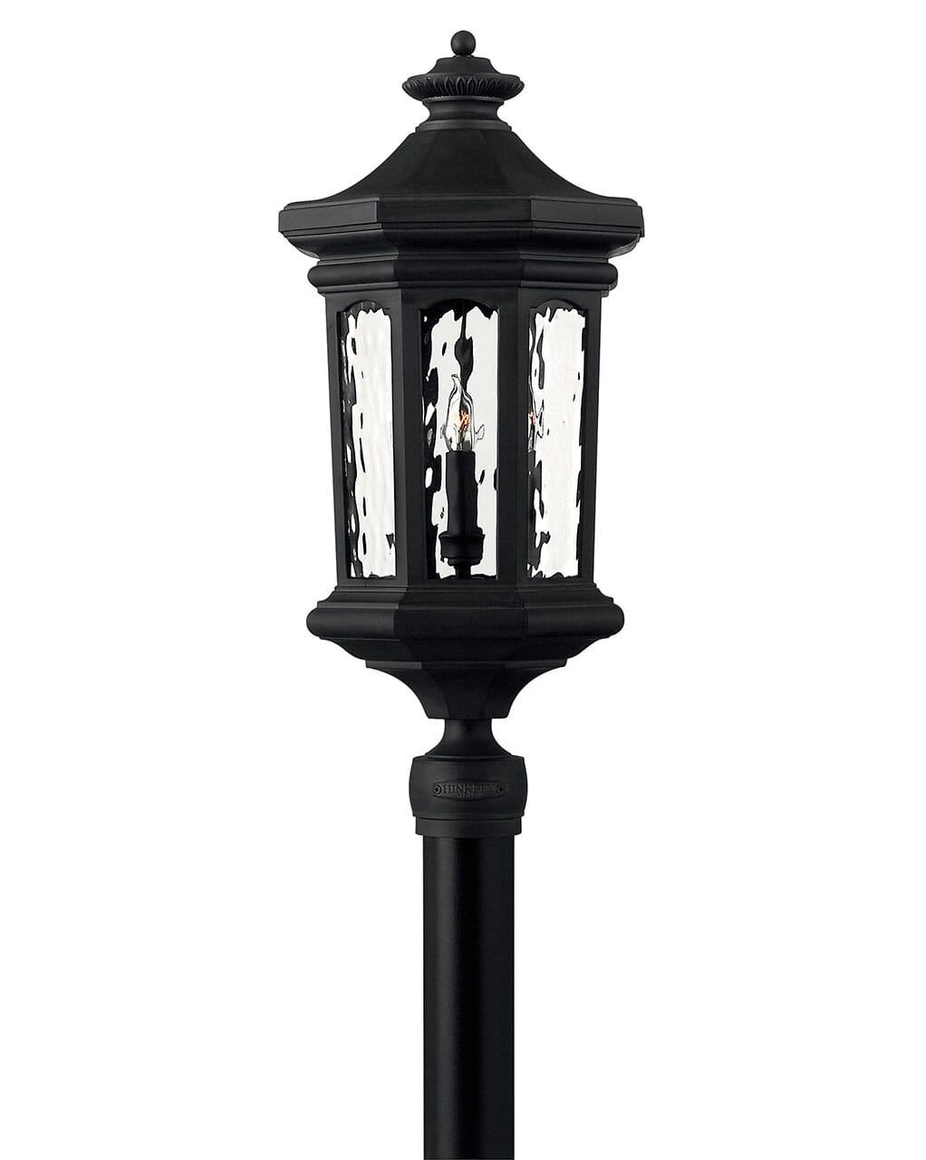 Hinkley Raley 4-Light 26" Outdoor Post Light in Museum Black