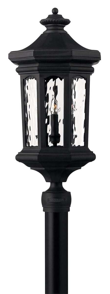 Hinkley Raley 4-Light Outdoor Post Top Pier Mount in Museum Black