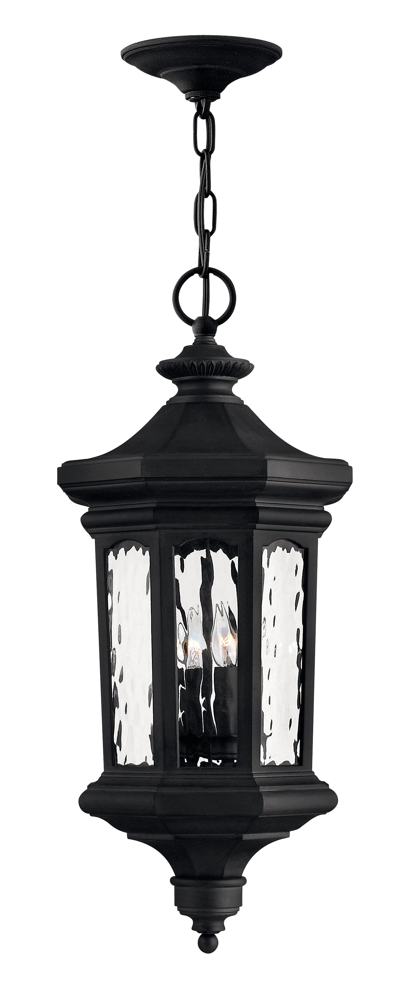 Hinkley Raley 4-Light Outdoor Hanging Light in Museum Black