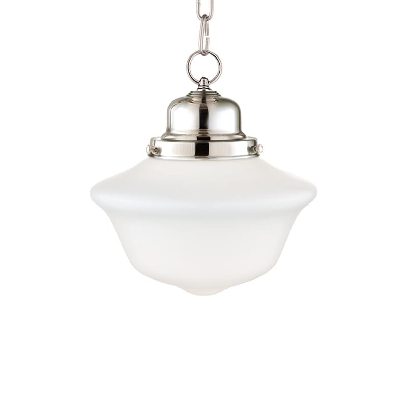 Hudson Valley Edison Collection 10" Pendant Light in Polished Nickel