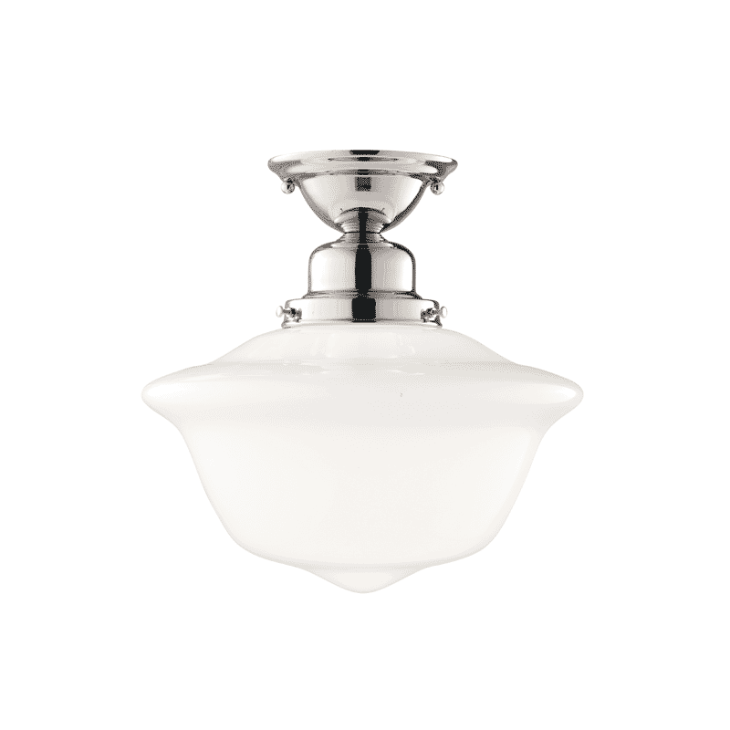 Hudson Valley Edison Collection Ceiling Light in Polished Nickel