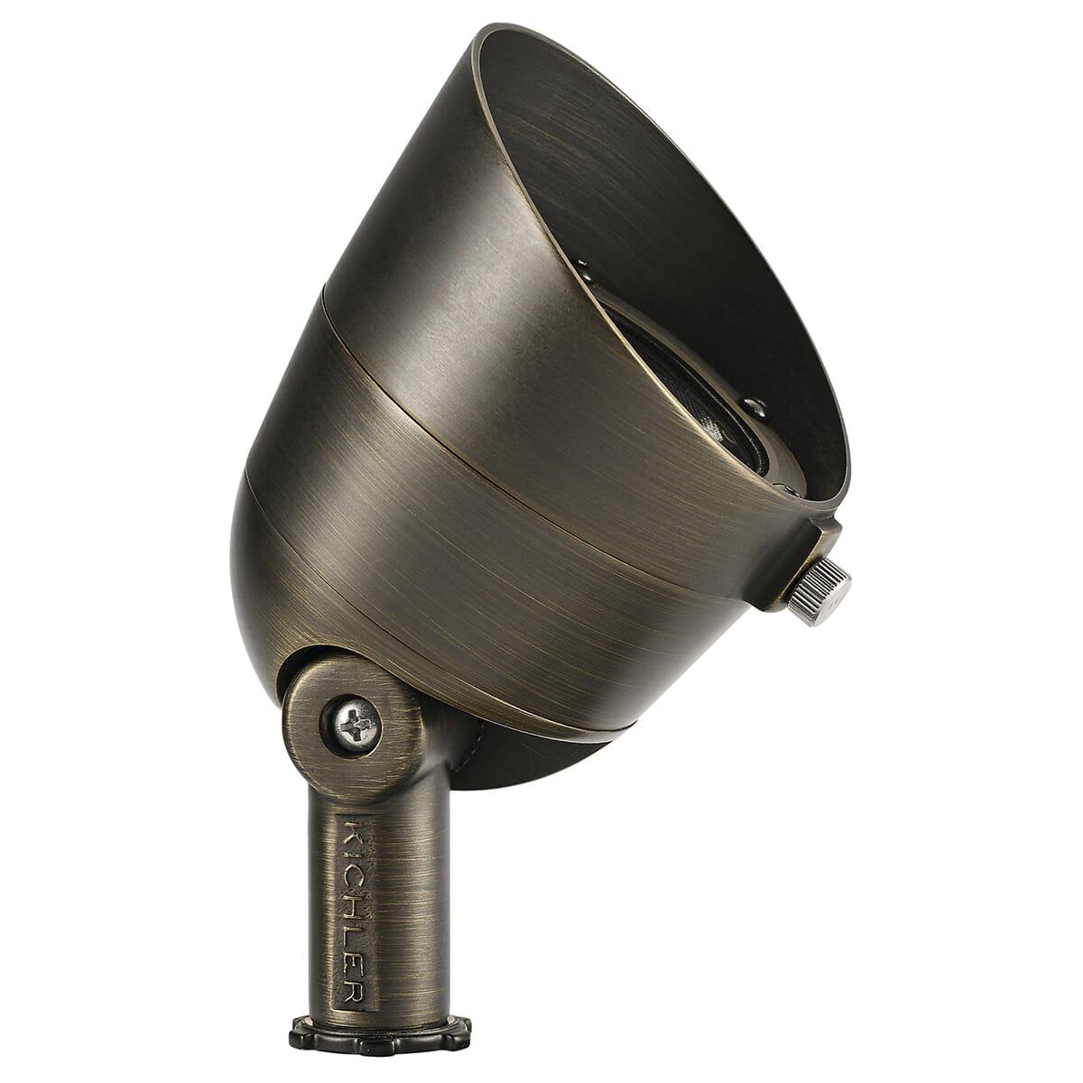 Kichler Landscape LED 500 Lumen 2700k Wide Outdoor Flood Light in Centennial Brass