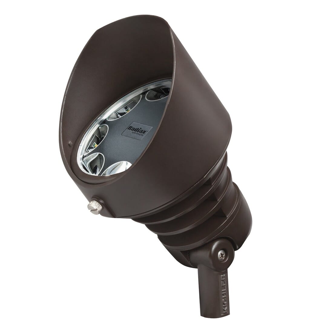 Kichler Landscape 8-Light LED 19.5W 10 Deg 3000K Accent in Bronzed Brass