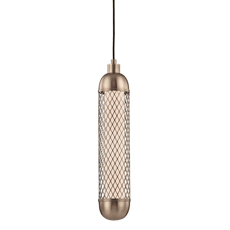 Hudson Valley Hayes 19" Pendant Light in Aged Brass
