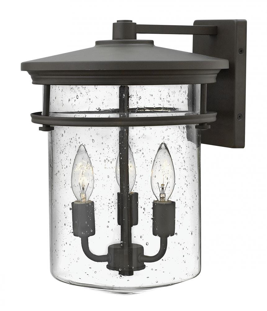 Hinkley Hadley 3-Light Outdoor Large Wall Mount in Buckeye Bronze