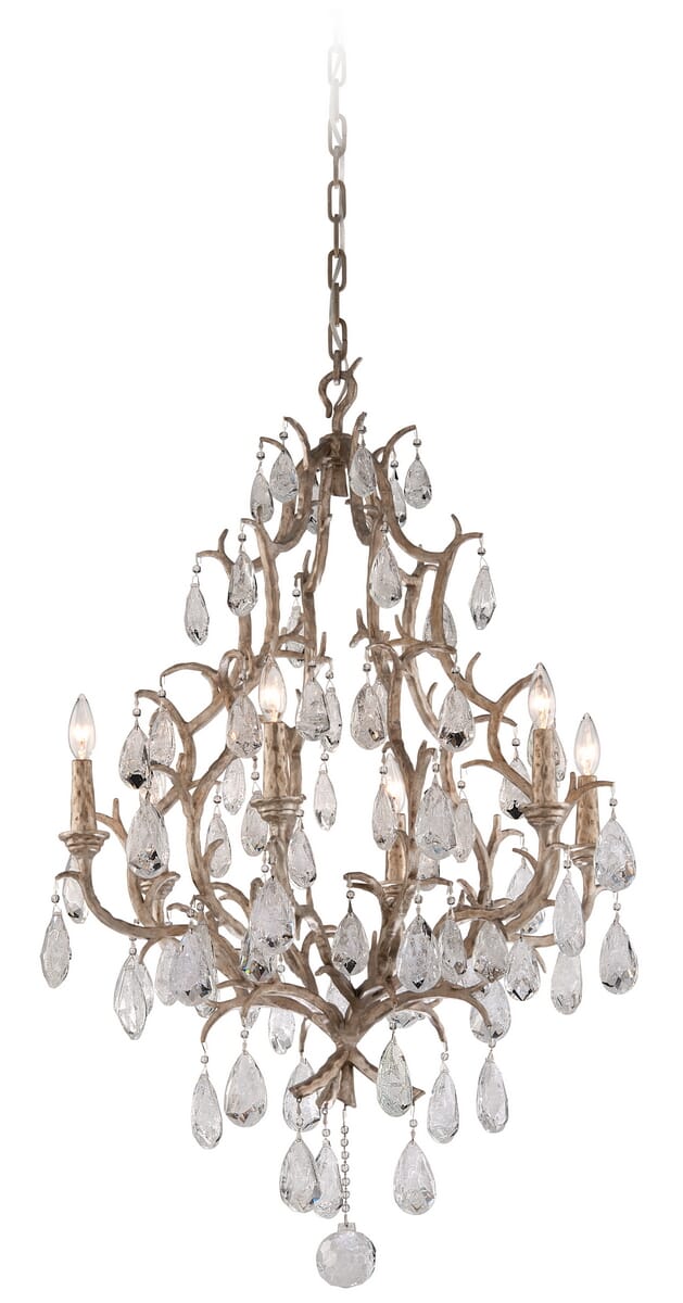 Corbett Amadeus 6-Light Traditional Chandelier in Vienna Bronze