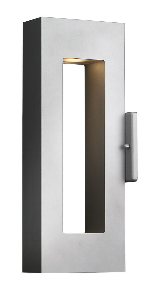 Hinkley Atlantis Dark Sky LED 16" Outdoor Wall Light in Titanium