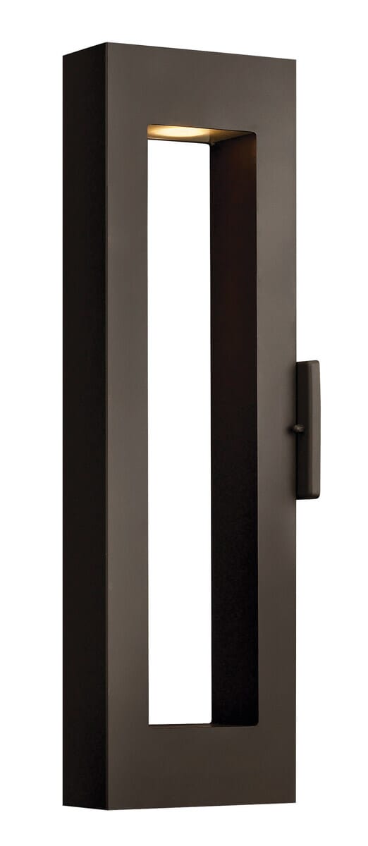 Hinkley Atlantis 1-Light LED Outdoor Medium Wall Mount in Bronze