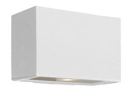 Hinkley Atlantis 1-Light Outdoor Medium Wall Mount in Satin White