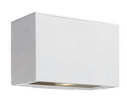 Hinkley Atlantis 1-Light LED Outdoor Medium Wall Mount in Satin White