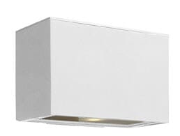 Hinkley Atlantis Dark Sky 1-Light Outdoor Medium Wall Light in Satin White