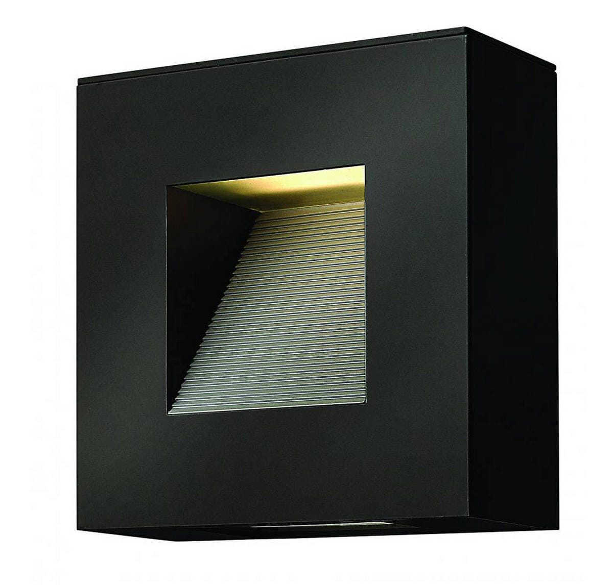 Hinkley Luna 1-Light LED Outdoor Medium Wall Mount in Satin Black