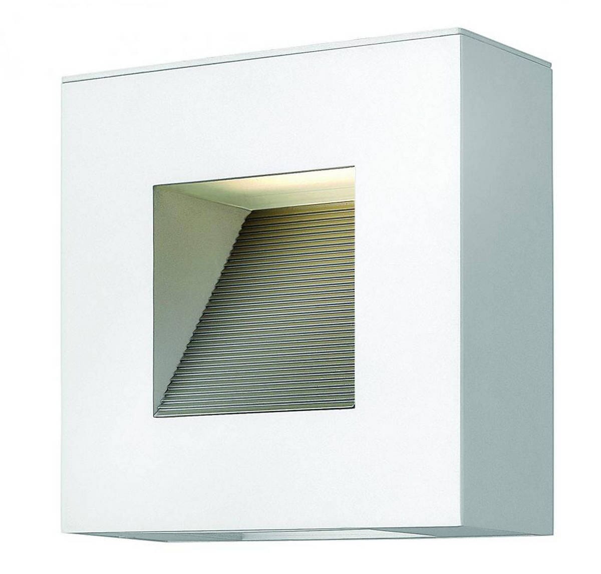 Hinkley Luna 1-Light LED Outdoor Medium Wall Mount in Satin White