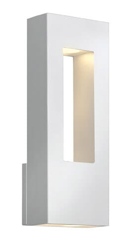 Hinkley Atlantis 1-Light LED Outdoor Medium Wall Mount in Satin White