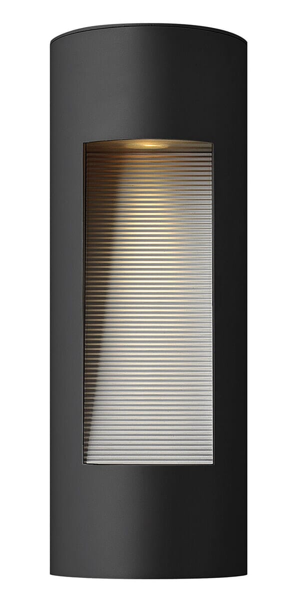 Hinkley Luna 1-Light LED Outdoor Medium Wall Mount in Satin Black