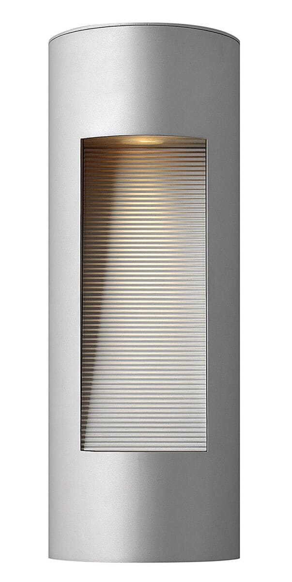 Hinkley Luna 2-Light Outdoor Medium Wall Mount in Titanium