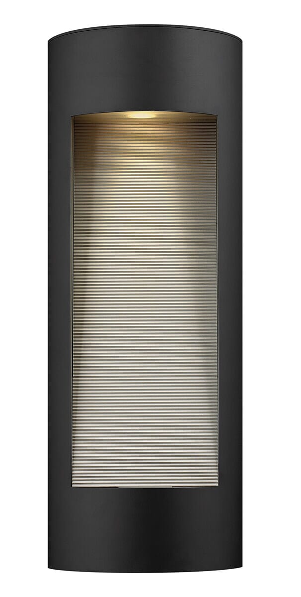 Hinkley Luna 1-Light LED Outdoor Large Wall Mount in Satin Black