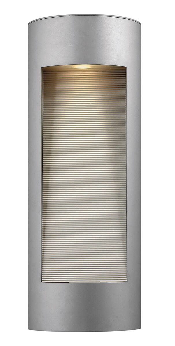 Hinkley Luna 1-Light LED Outdoor Large Wall Mount in Titanium