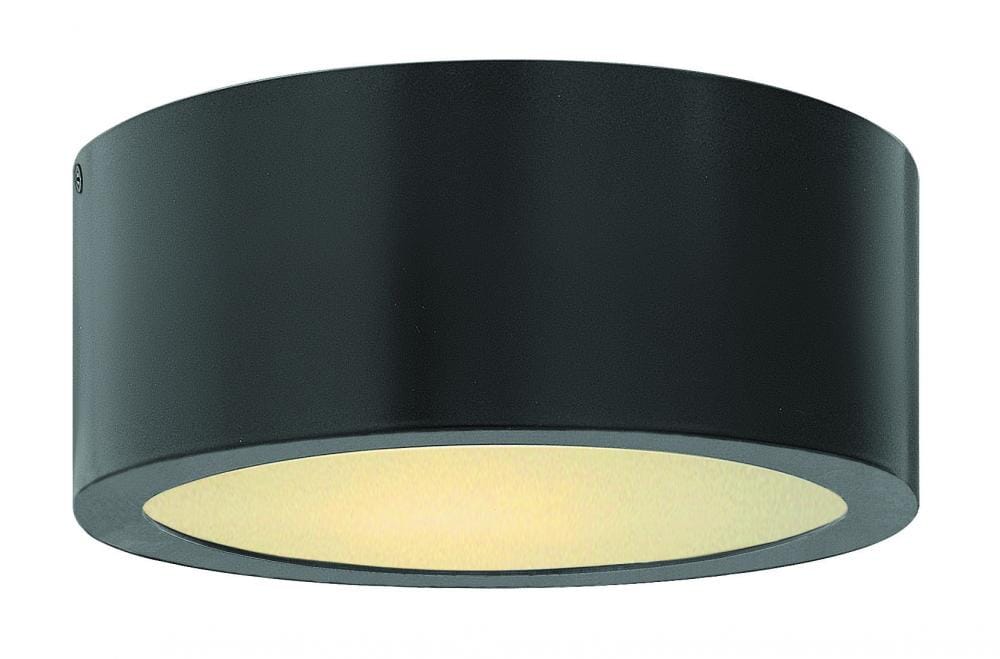 Hinkley Luna 1-Light LED Outdoor Ceiling Light in Satin Black