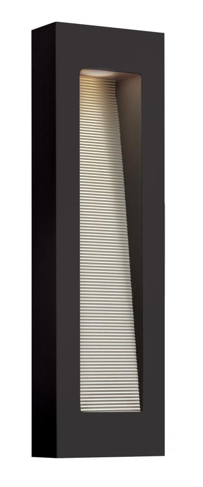 Hinkley Luna 1-Light LED Outdoor Medium Wall Mount in Satin Black