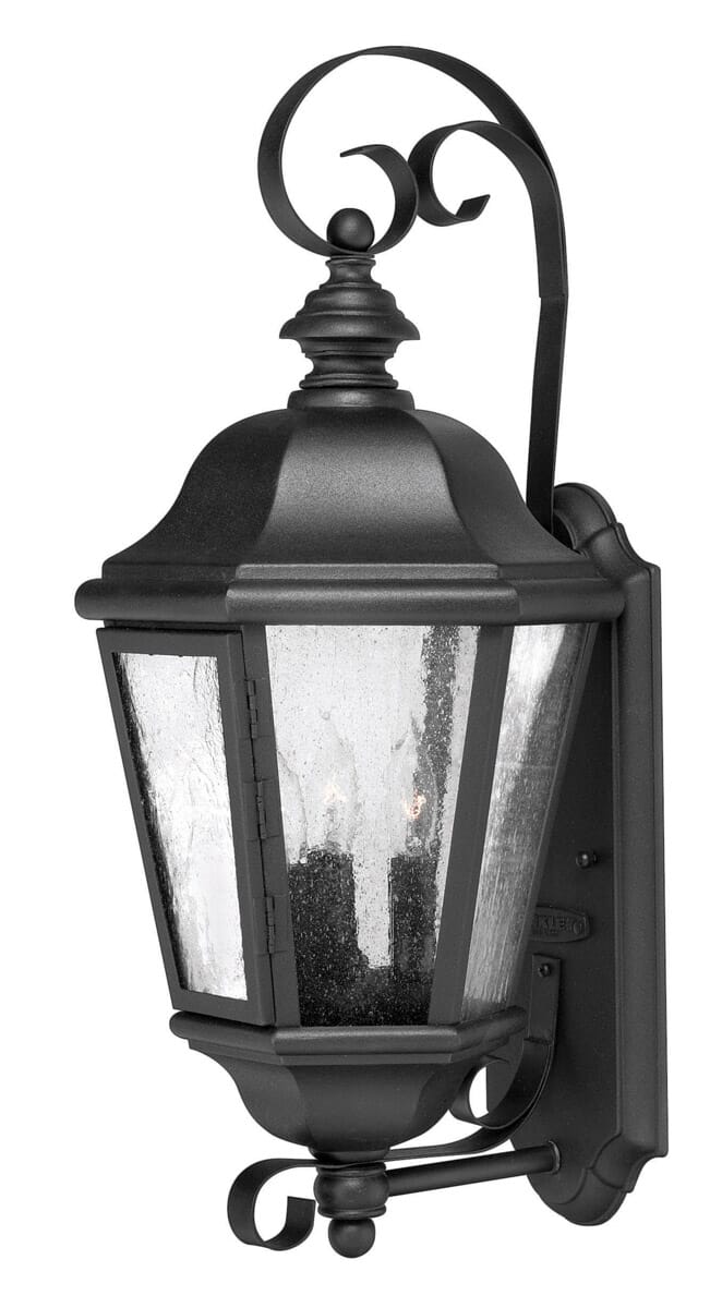 Hinkley Edgewater 3-Light Outdoor Medium Wall Mount in Black