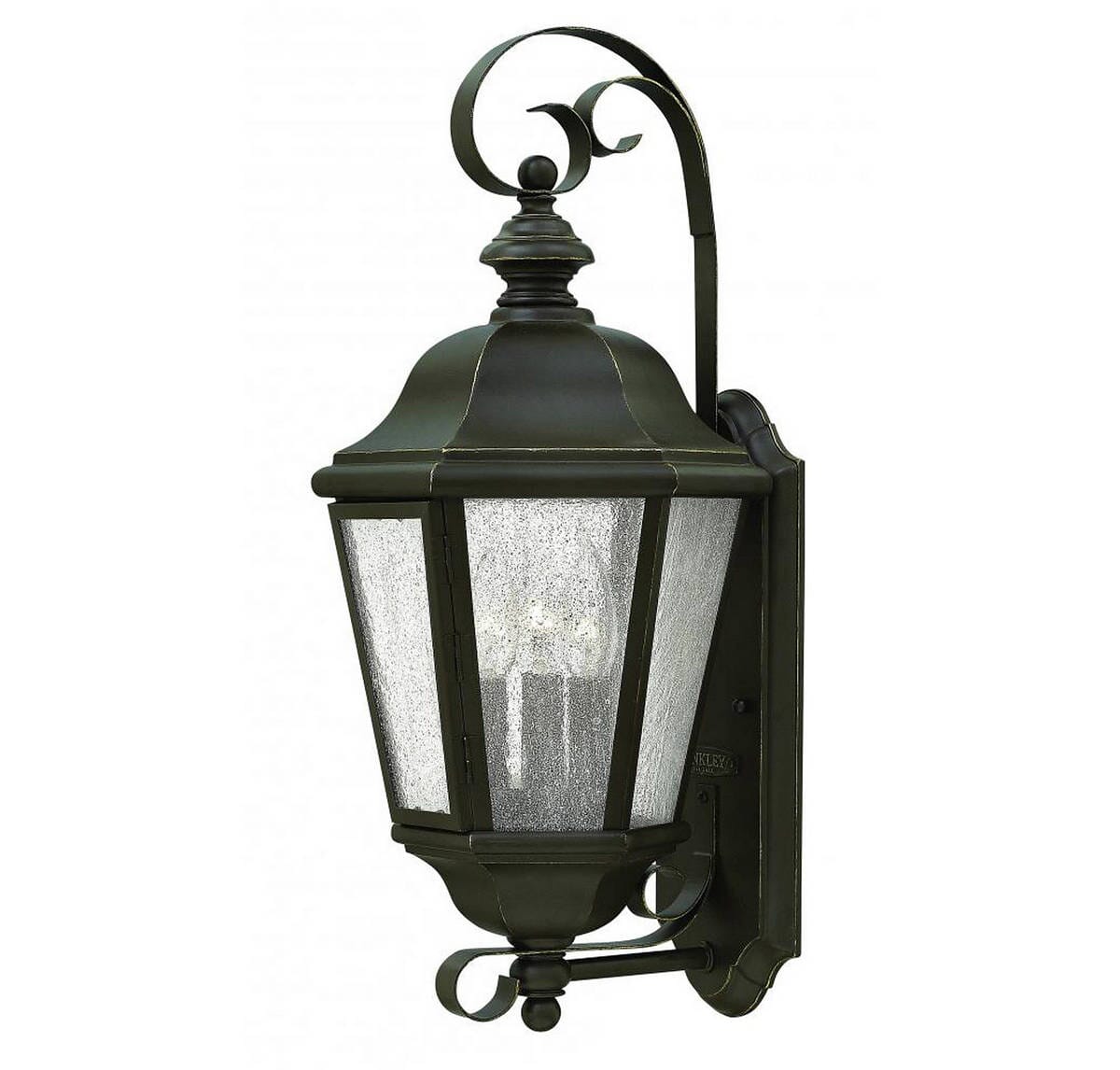 Hinkley Edgewater 3-Light Outdoor Medium Wall Mount in Oil Rubbed Bronze