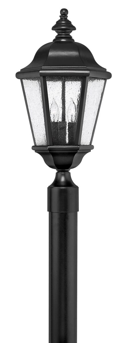 Hinkley Edgewater 3-Light Outdoor Post Top Pier Mount in Black