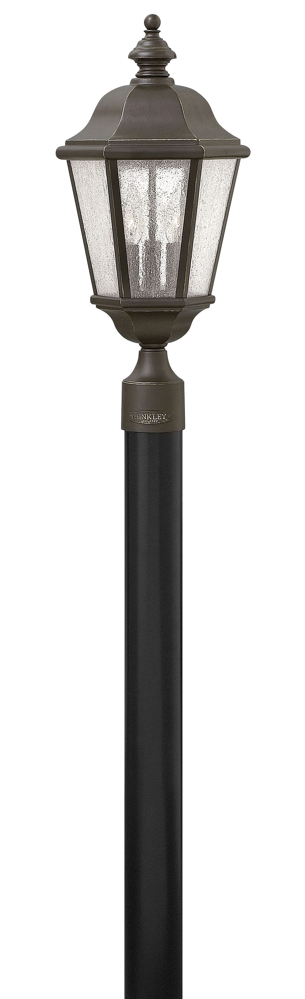 Hinkley Edgewater 3-Light Outdoor Post Top Pier Mount in Oil Rubbed Bronze