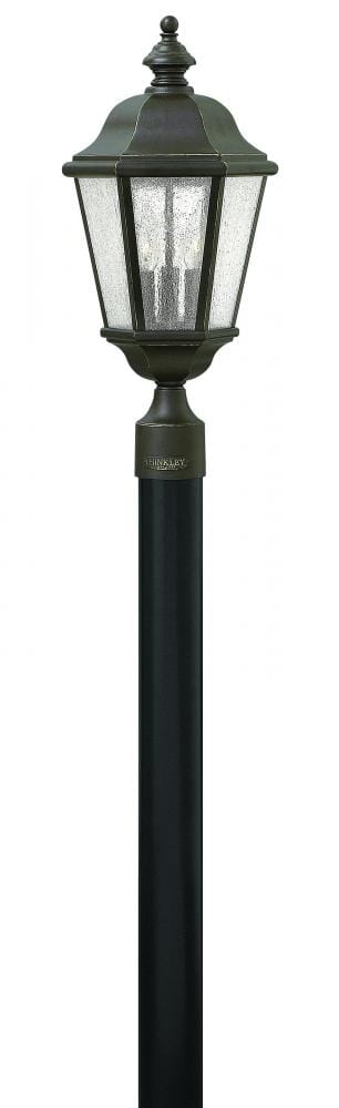 Hinkley Edgewater 3-Light Outdoor Post Top Pier Mount in Oil Rubbed Bronze