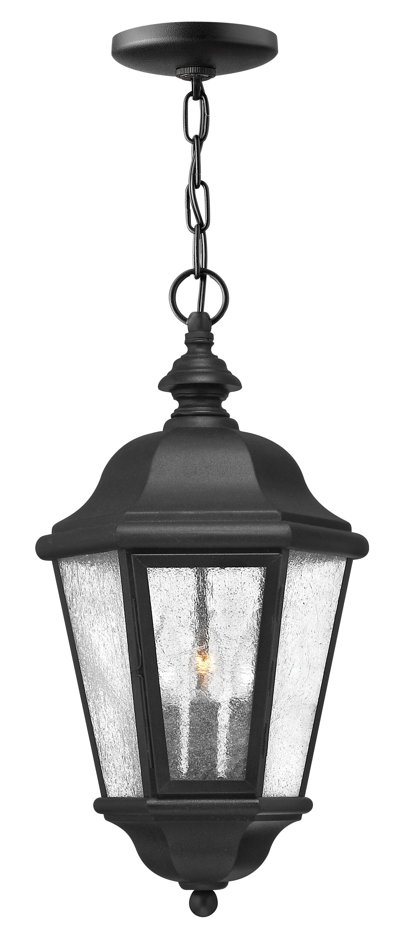 Hinkley Edgewater 3-Light Outdoor Hanging Light in Black