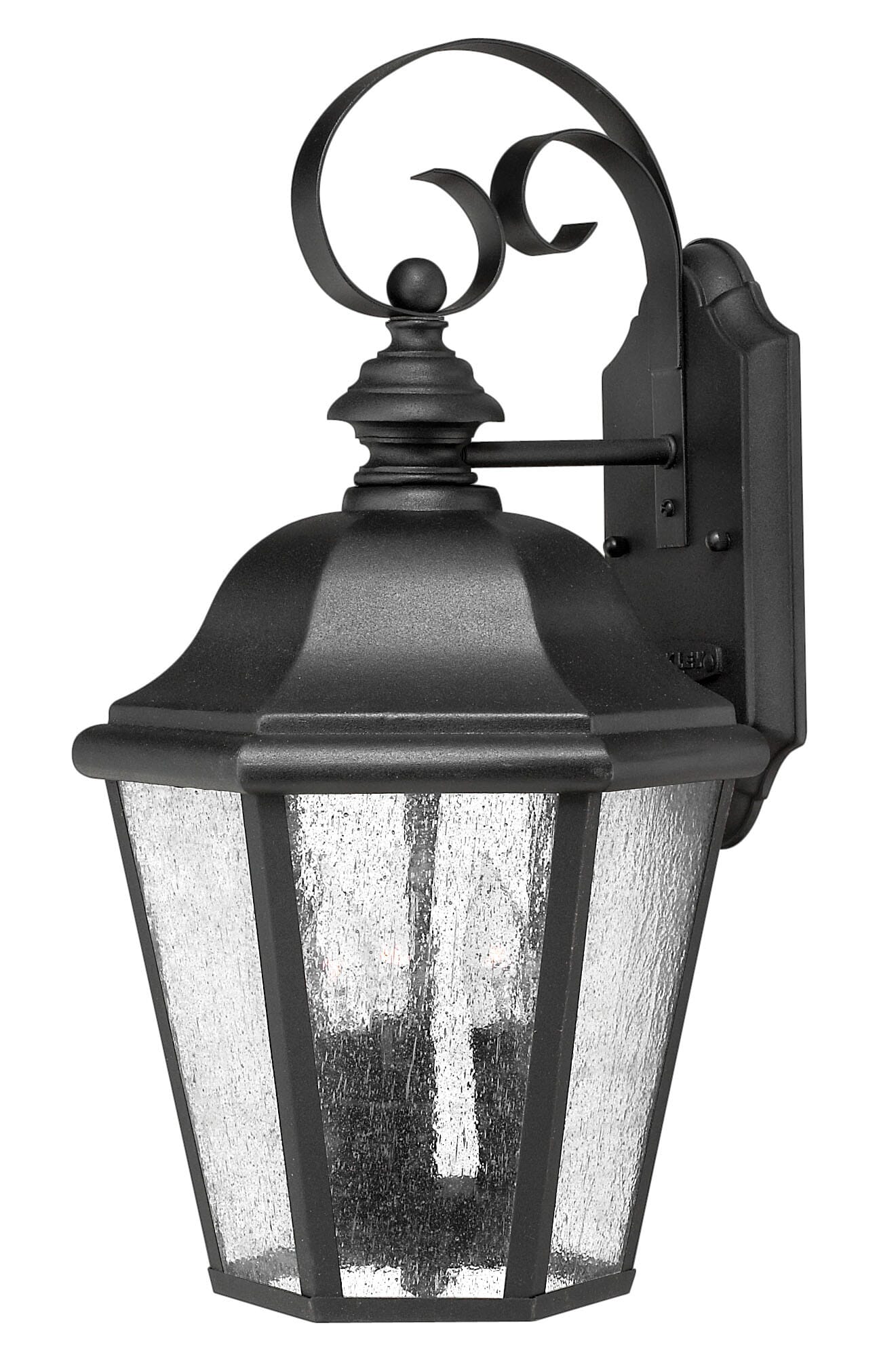 Hinkley Edgewater 3-Light Outdoor Mini Wall Mount in Black