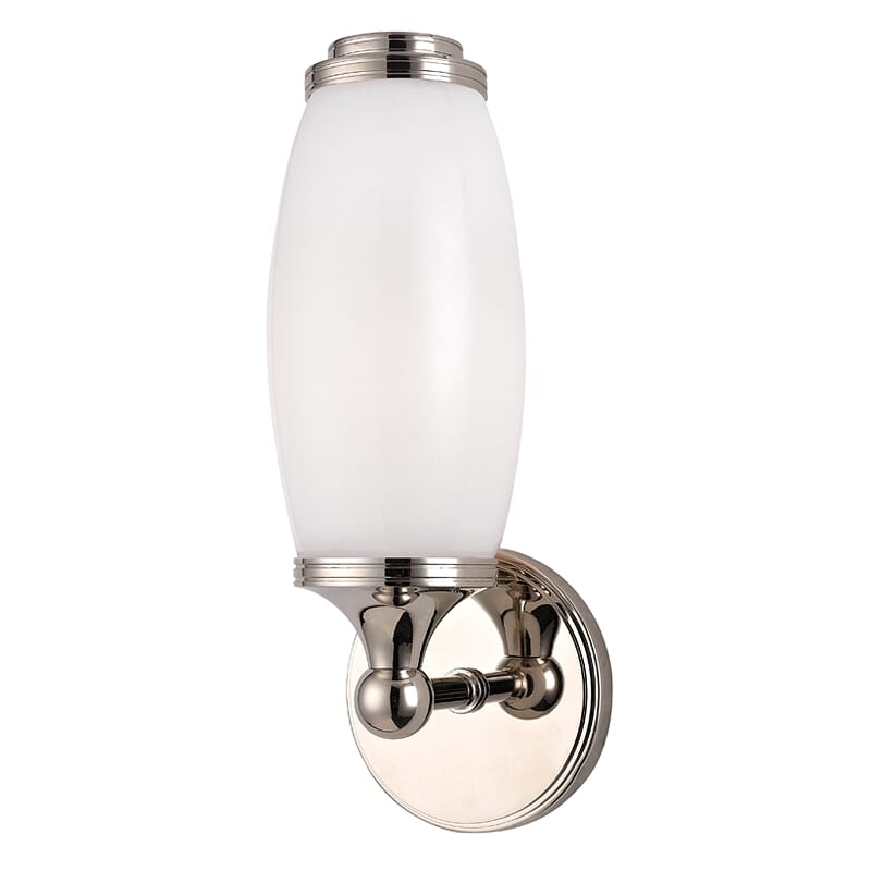 Hudson Valley Brooke 12" Wall Sconce in Polished Nickel