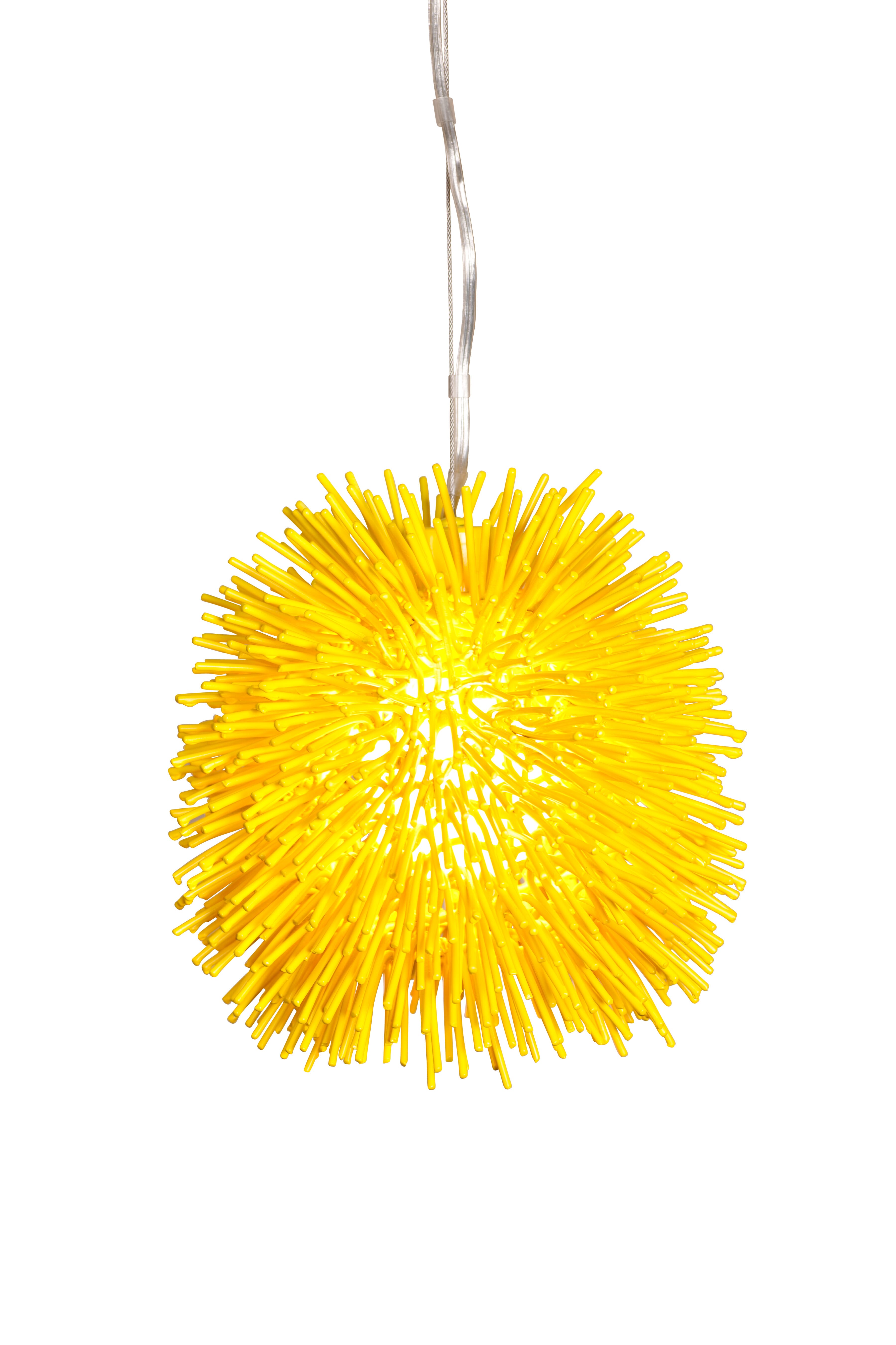 Varaluz Urchin Mini Pendant in Un-Mellow Yellow