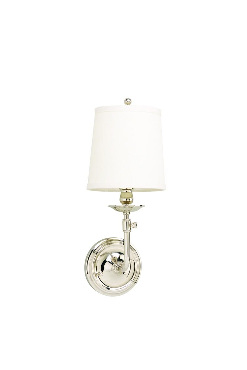 Hudson Valley Logan Wall Sconce in Polished Nickel