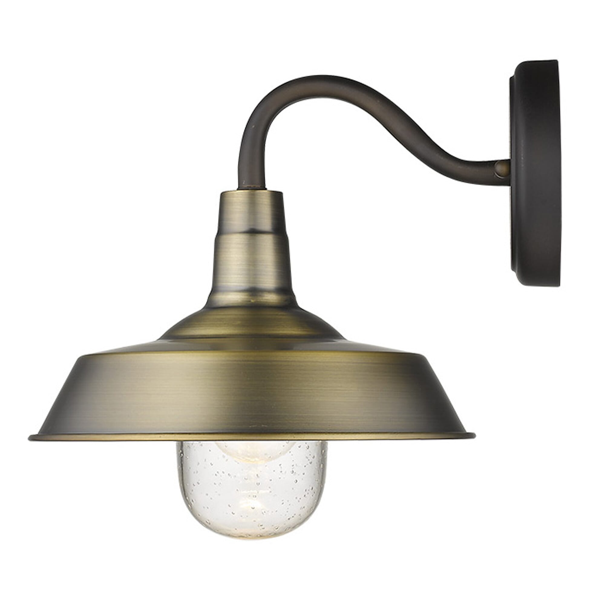 Acclaim Burry Outdoor Wall Light in Antique Brass