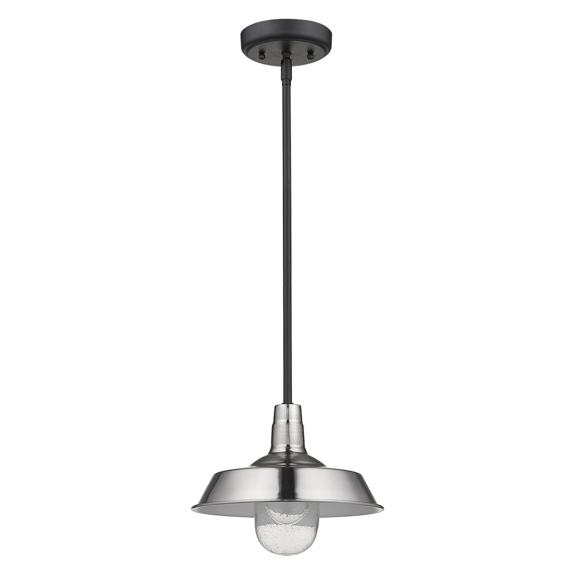 Acclaim Burry Outdoor Hanging Light in Satin Nickel