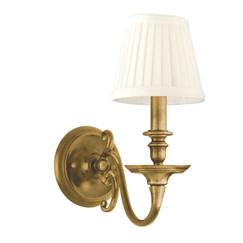 Hudson Valley Charleston 13" Wall Sconce in Aged Brass