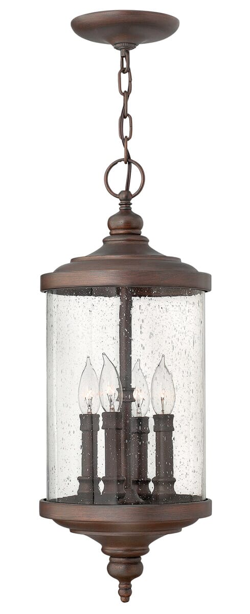 Hinkley Barrington 4-Light Outdoor Hanging Light in Victorian Bronze